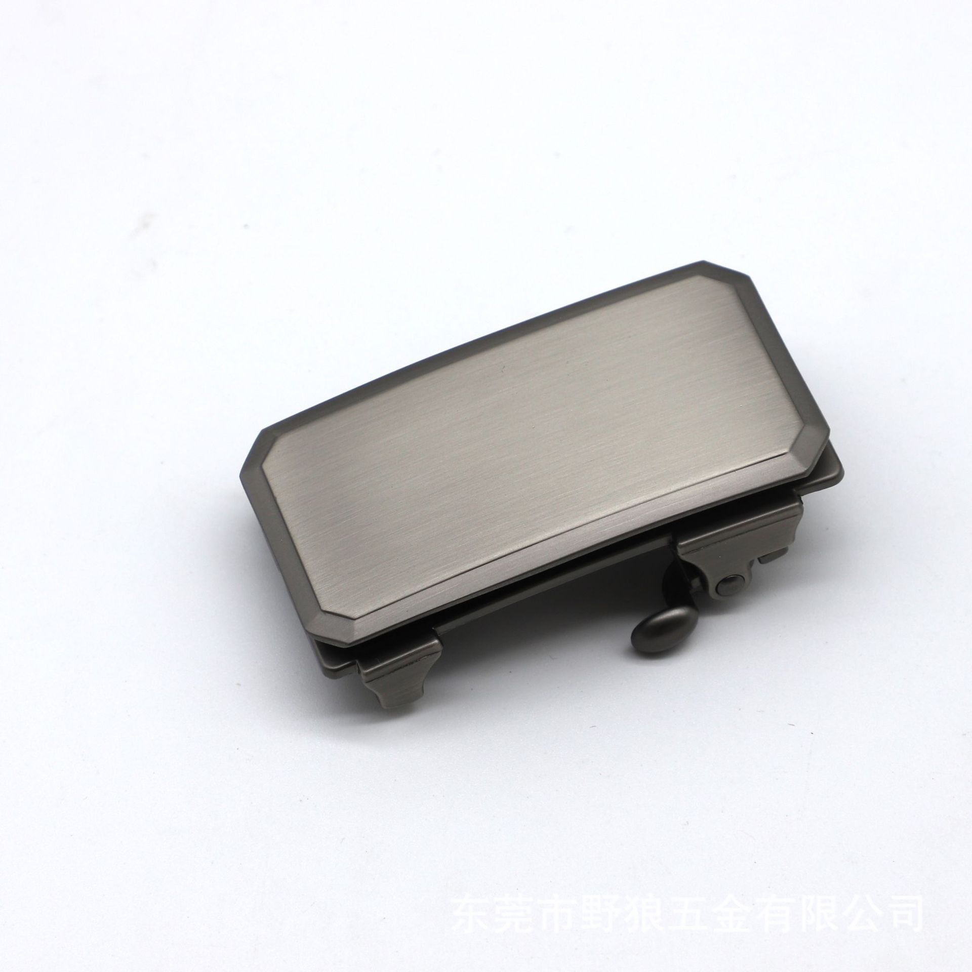 Fábrica de aleación sin dientes automático abrazadera de cinturón interna se puede personalizar con láser LOGO hombre cinturón abrazadera