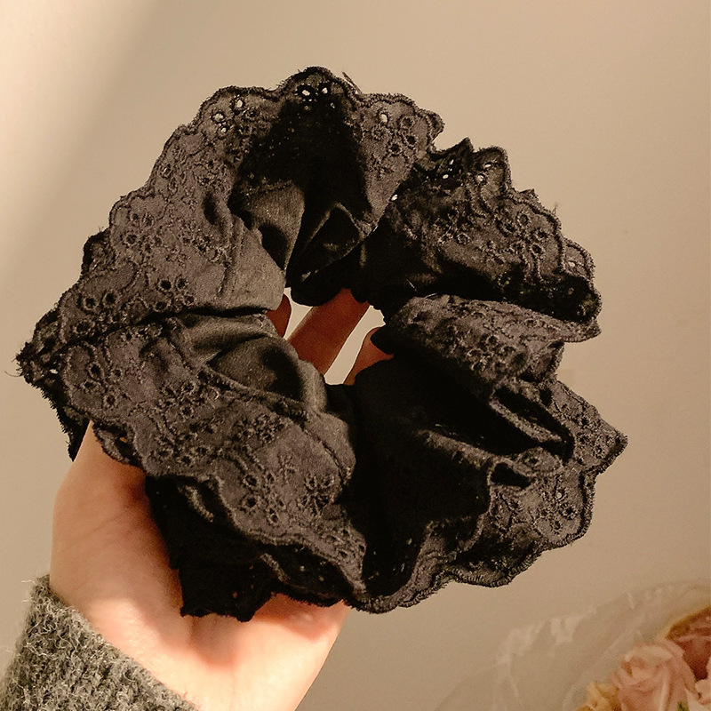 法式慵懒风大肠发圈女韩系高级感头绳高弹耐用皮筋超大号头花发绳|undefined