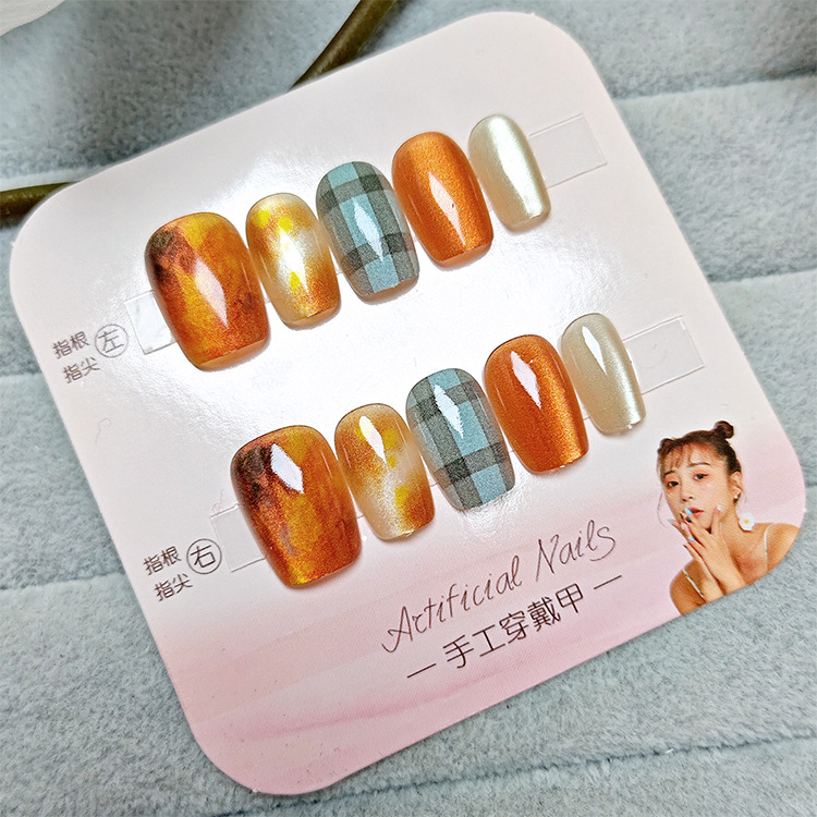 10 piezas decodificadas piezas de manicura portátil dulces parches de uñas de terapia de luz pequeño libro rojo venta caliente de alta calidad de uñas