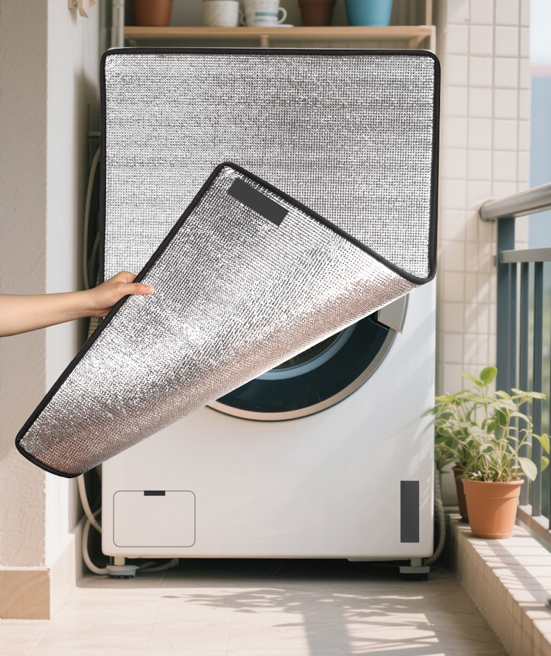 Balcony Washing Machine Sun Protection Shield, Heat Insulation Sunshade Cover, Laundry Cabinet Cover, Sunshade Curtain, Light-Blocking Cover, Dust Cover