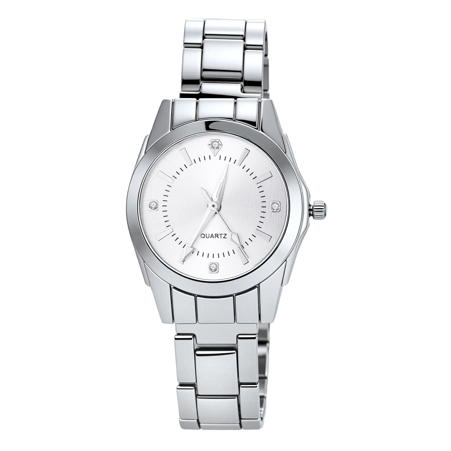 흰색 표면의 은색 벨트