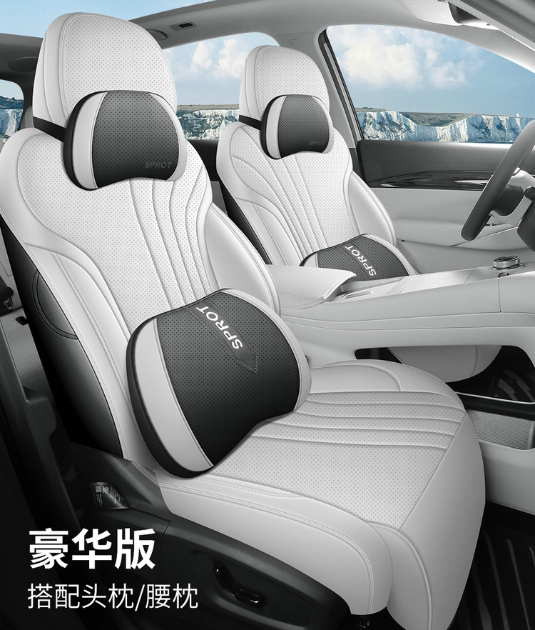 Geely Galaxy E5 Special Seat Cover Napa Leather Four Seasons Universal Full-Surrounded Breathable Perforated Cushion