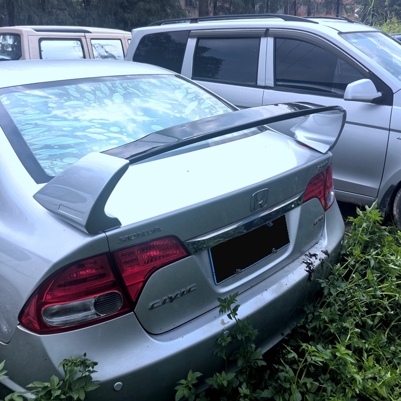 Suitable for 2006-2011 Civic Modified Rear Wing Siming Fd2 High-Top Perforated Installation Rear Wing Car Fixed Wing