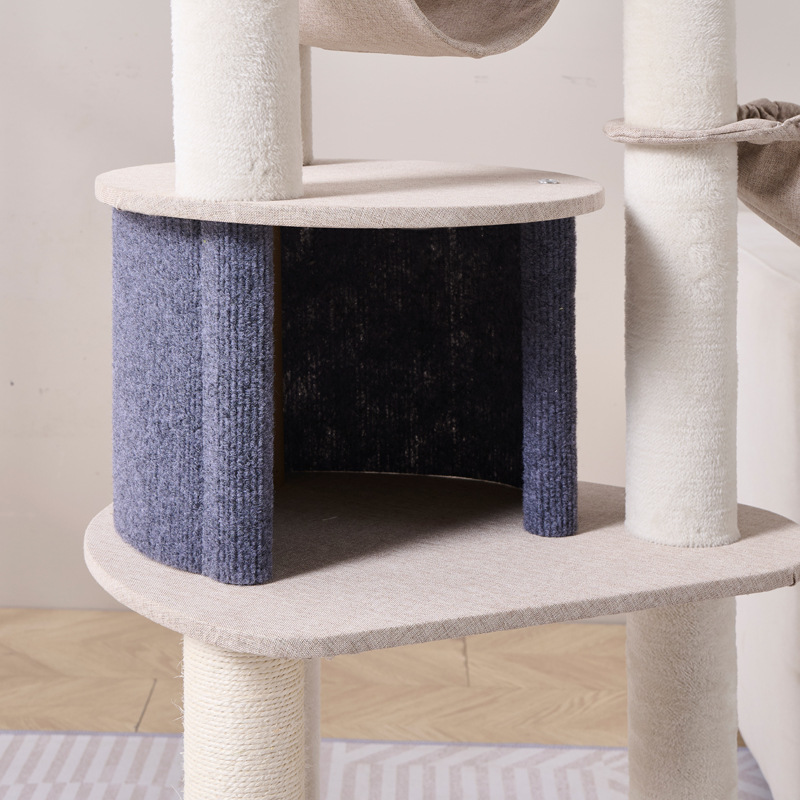 Estante de escalada para gatos grande, mesa de salto para gatos, algodón y lino, nido para gatos fresco, fácil de limpiar, juguetes para gatos, suministros para mascotas, soporte al por mayor, envío