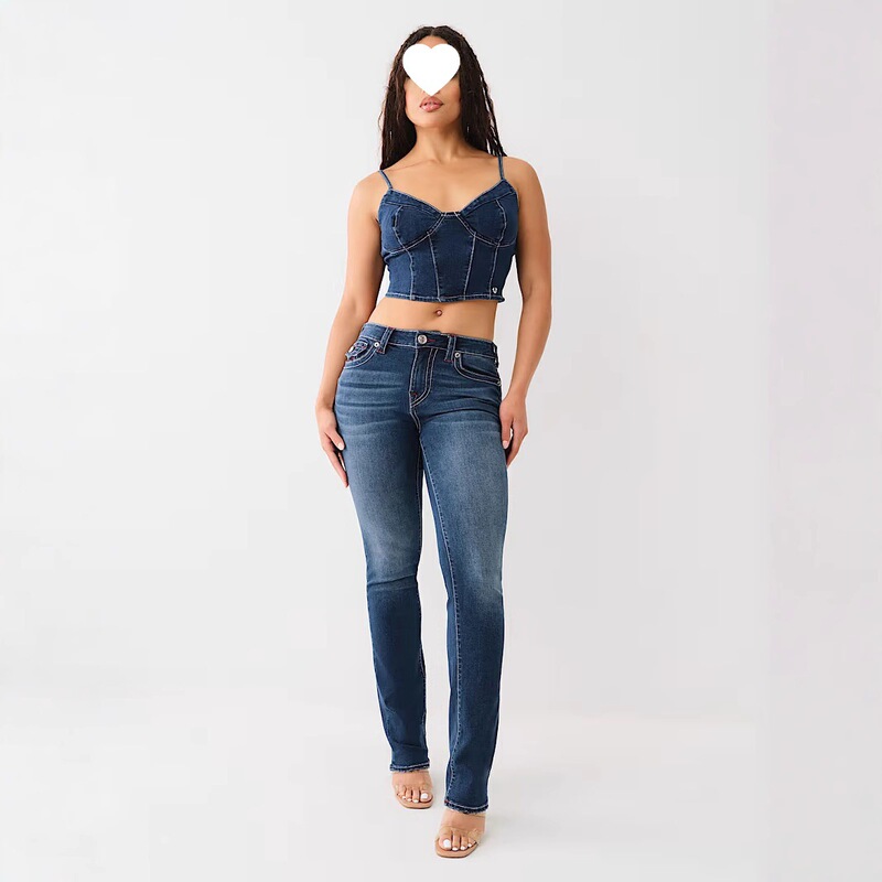Millennial Women's Vintage Gothic Fashion Embroidered Hip-Hop Street Casual Jeans Real Brand High Waist Straight Wide Leg Millennial Women's Vintage Gothic Fashion Embroidered Hip-Hop Street Casual Jeans Real Brand High Waist Straight Wide Leg