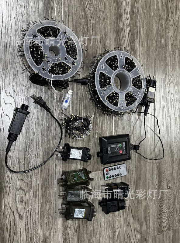 跨境LED圣诞鞭炮灯小红书同款蜈蚣脚铜线灯串室内外节日装饰彩灯|undefined