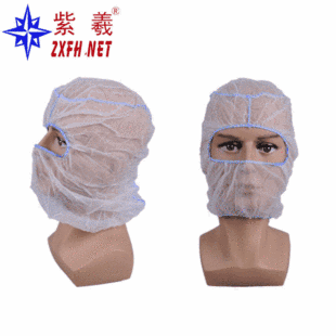 Shanghai factory disposable non-woven dust cap catering food factory dust cap dust-free workshop dual-purpose mask