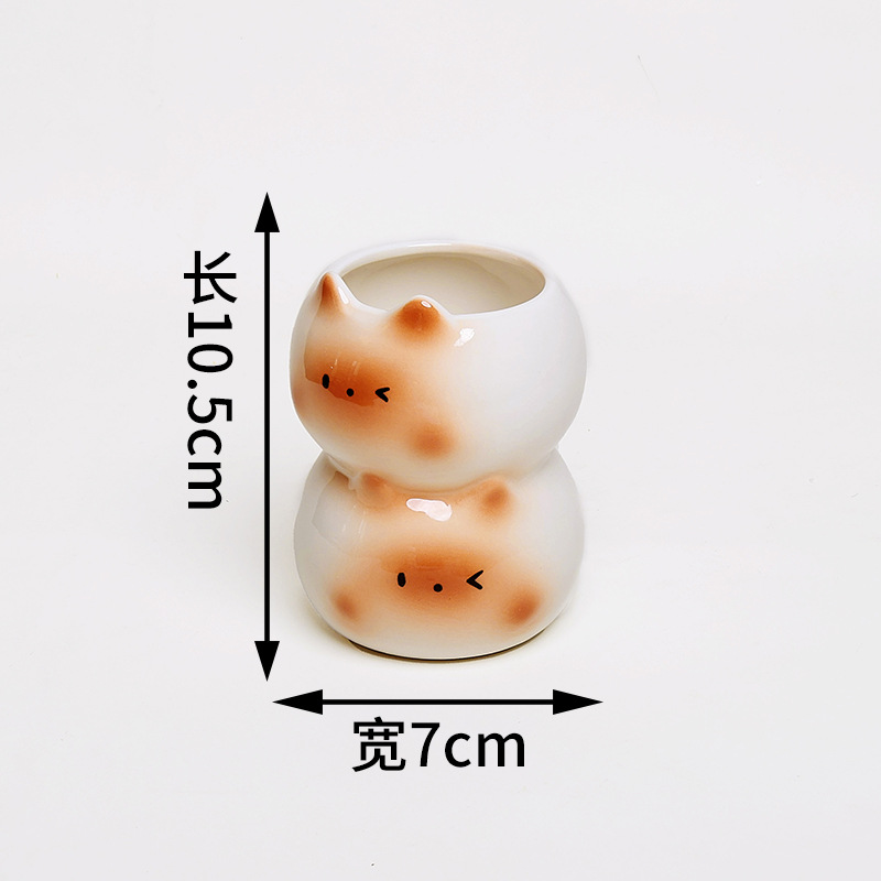 Florero dos pilas/blanco