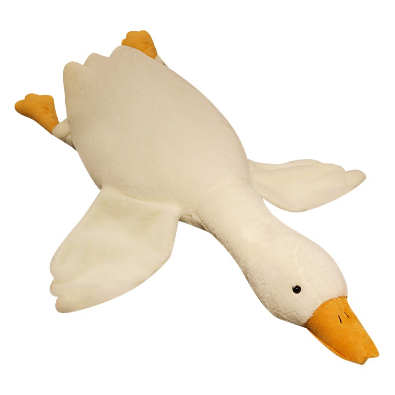 Gran ganso blanco almohada de peluche de juguete almohada para dormir muñeca grande muñeca cama Regalo de Cumpleaños niña de una pieza de entrega