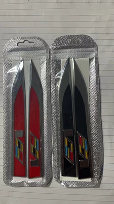 Body sticker – Metal Sticker Personalized Car Sticker - pair-cadillac-modified-red
