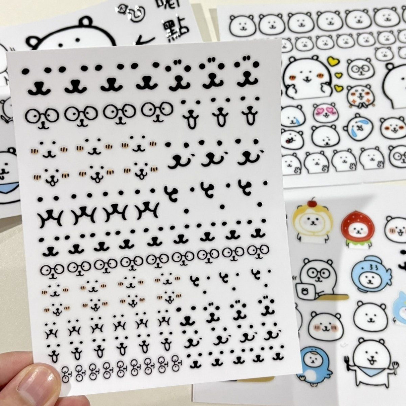 Red famosa autocrítica oso adhesivo impermeable adhesivo de transferencia UV creativo adhesivo adhesivo de cristal adhesivo tridimensional