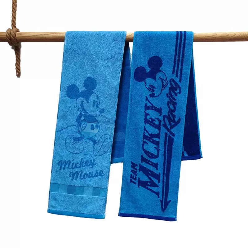 定制LOGO纯棉运动毛巾色织提花动漫运动巾健身房毛巾户外擦汗巾