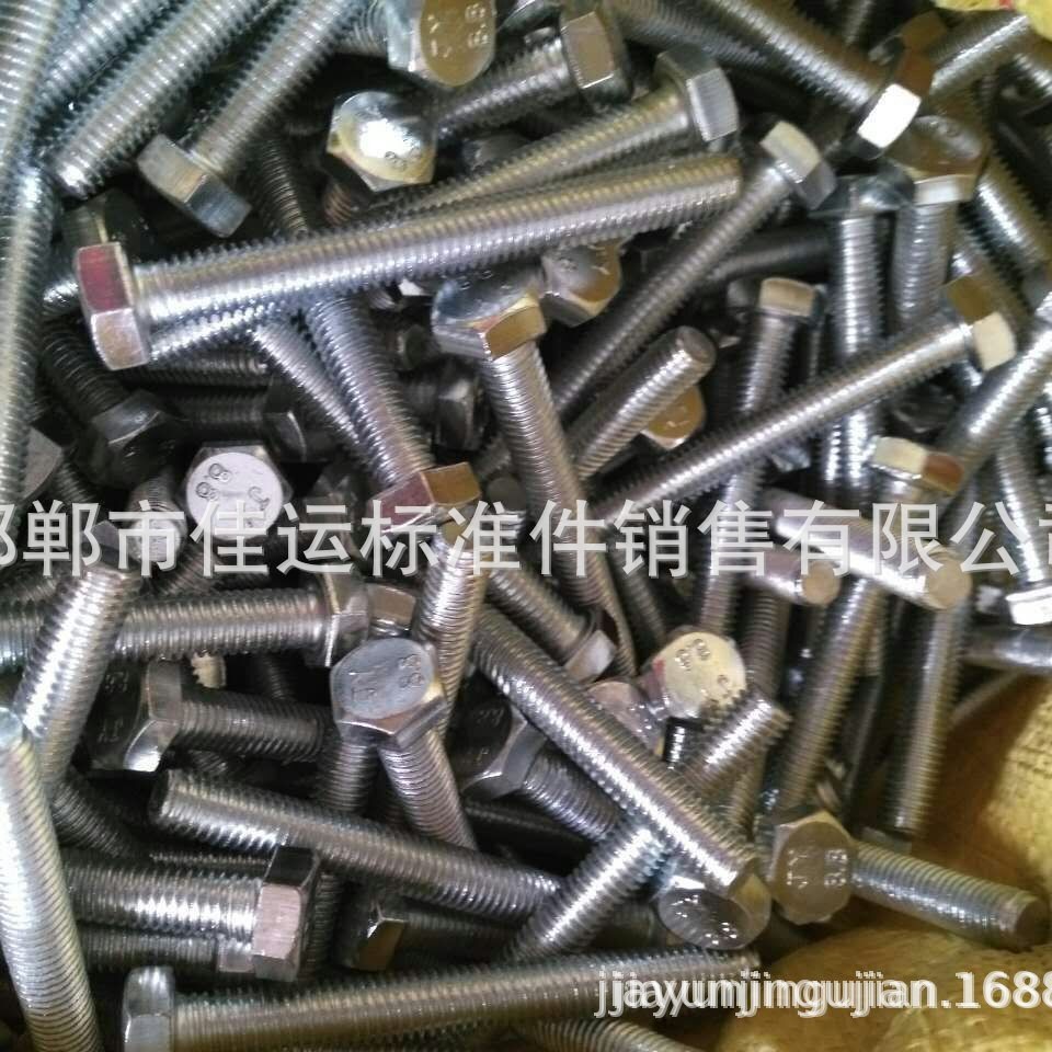 电镀蓝白锌外六角螺丝M10*100  出口质量 现货供应