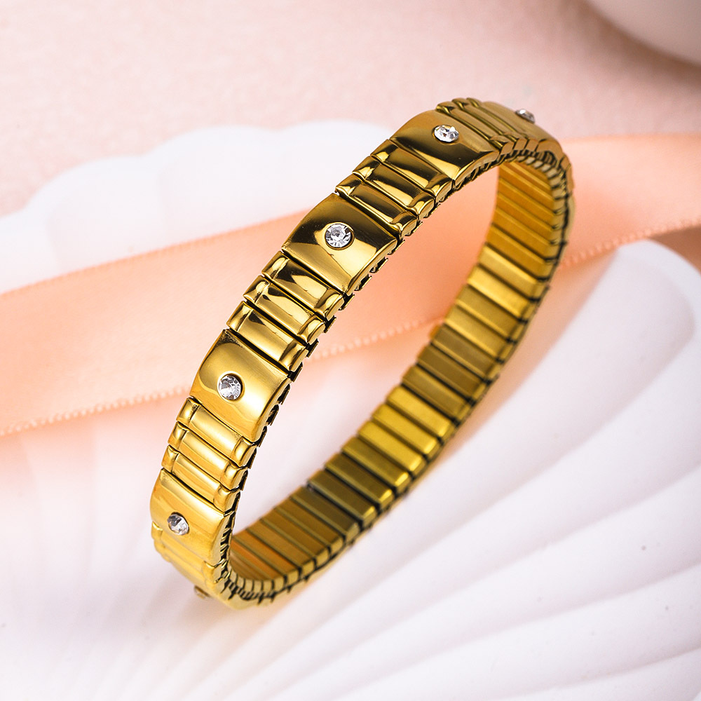 28g Weight Bracelets Classification 304 Stainless Steel Chain Material 1 Piece Quantity Holiday, Daily Occasion 304 Stainless Steel Material Geometric Pattern Women's Gender Elegant Style Elegant Geometric 304 Stainless Steel Bracelets In Bulk 6