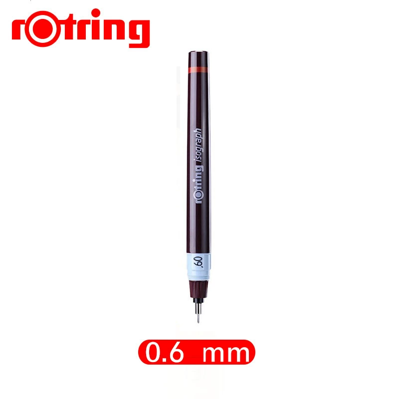 Германия Rotring Красное кольцо Красное кольцо Рисование ручка, канала подается вода, добавление чернил, игла трубка