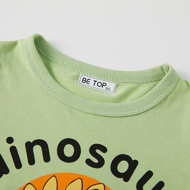Betop Camiseta de manga corta para niños ropa de verano para niños ropa de dinosaurio de algodón de media manga para niños ropa para niños entrega de una pieza