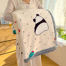 新款双层牛奶绒北极绒印花毛毯可爱卡通儿童毯子保暖盖毯单双人毯