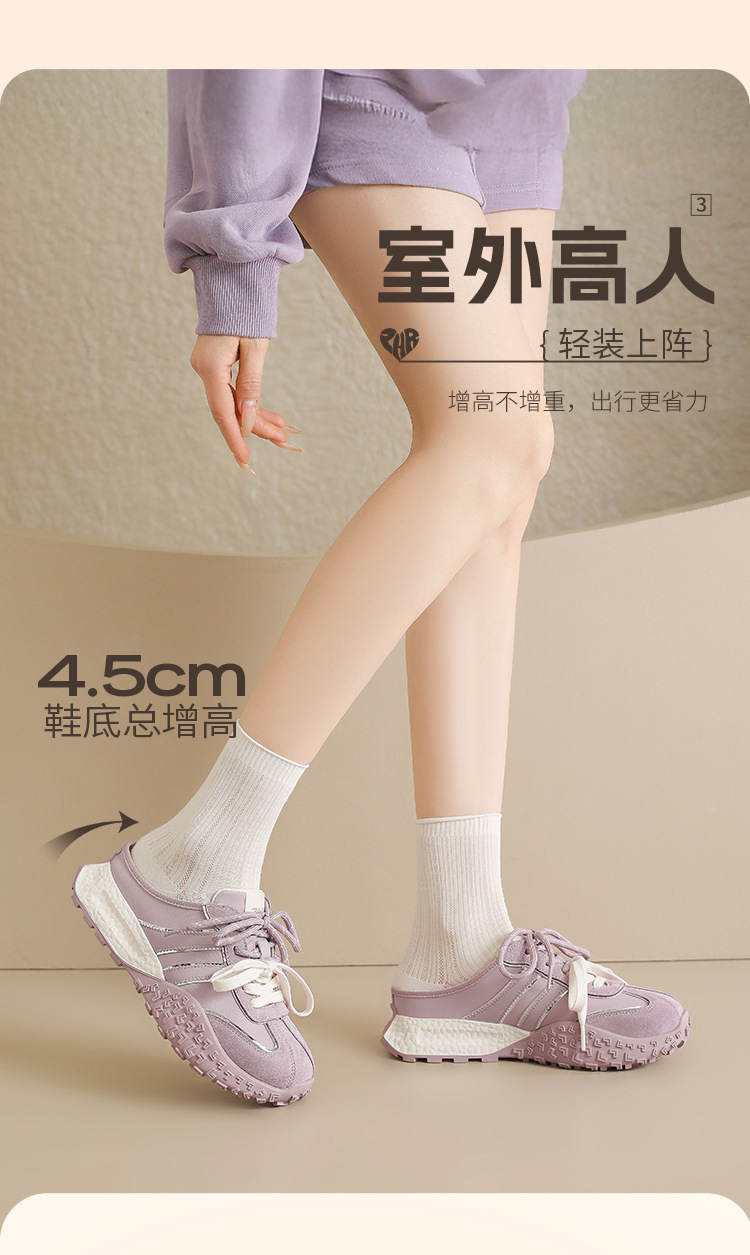 Dép sandal nữ xỏ ngón đế bệt phong cách thể thao Đức Huấn — KS110T Màu tím chi tiết 10