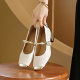 33-40 size Mary Jane shoes women's new evening breeze gentle shallow mouth shoes high sense thick heel small leather shoes