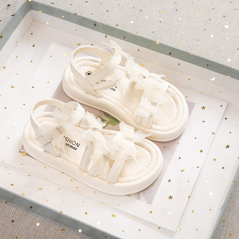 Sandalias de niñas 2026 verano nuevo niño arco princesa zapatos de moda para niños grandes zapatos de playa versátiles zapatos image 7