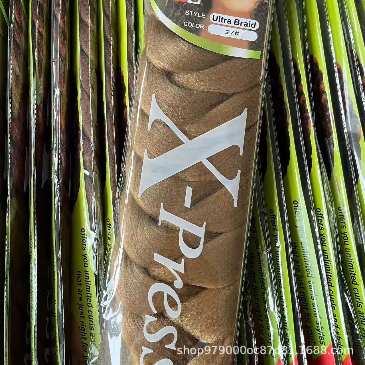 Xpression Braids Hair fibra química Jacque gran trenza 165g trenza africana extensión de cabello sucio falso encontrado