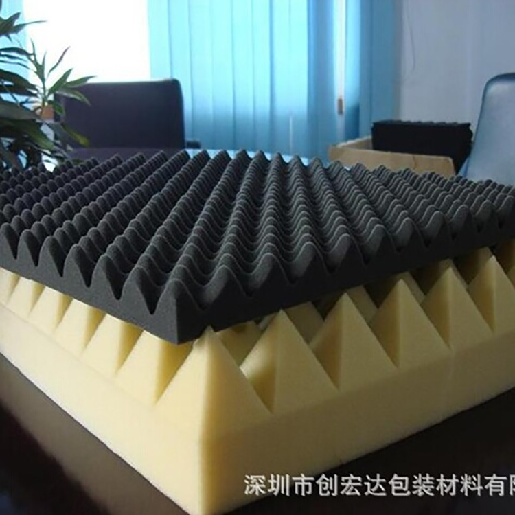 吸音隔音波纹波浪波峰宝塔鸡蛋形海绵 阻燃防火