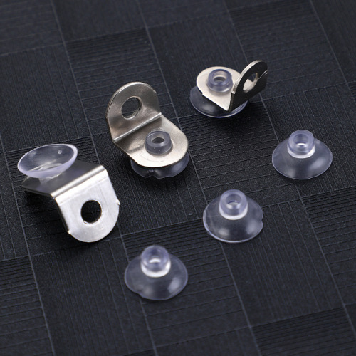 Thickened suction cup 7-character plate holder, glass support stainless steel plate holder, rack fixed corner code factory direct supply