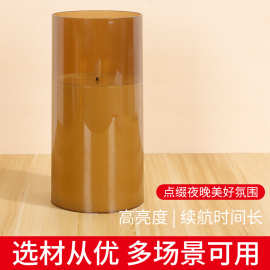 新款生日派对氛围连体竖排仿真无烟电子蜡烛灯源头厂家批发