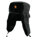 Black Cloth 245g Black Velvet Sickle and Five-Pointed Star