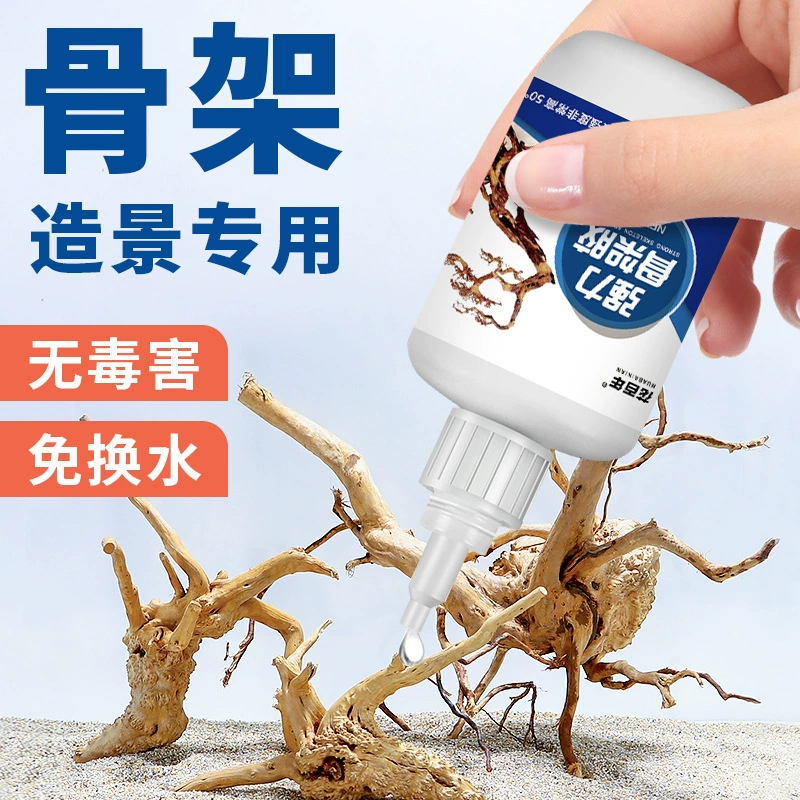 Скелетный клей Скелет Корень рододендрона Погруженный деревянный камень Вода Трава Мгновенный пейзаж Сильный специальный клей для оптовой продажи