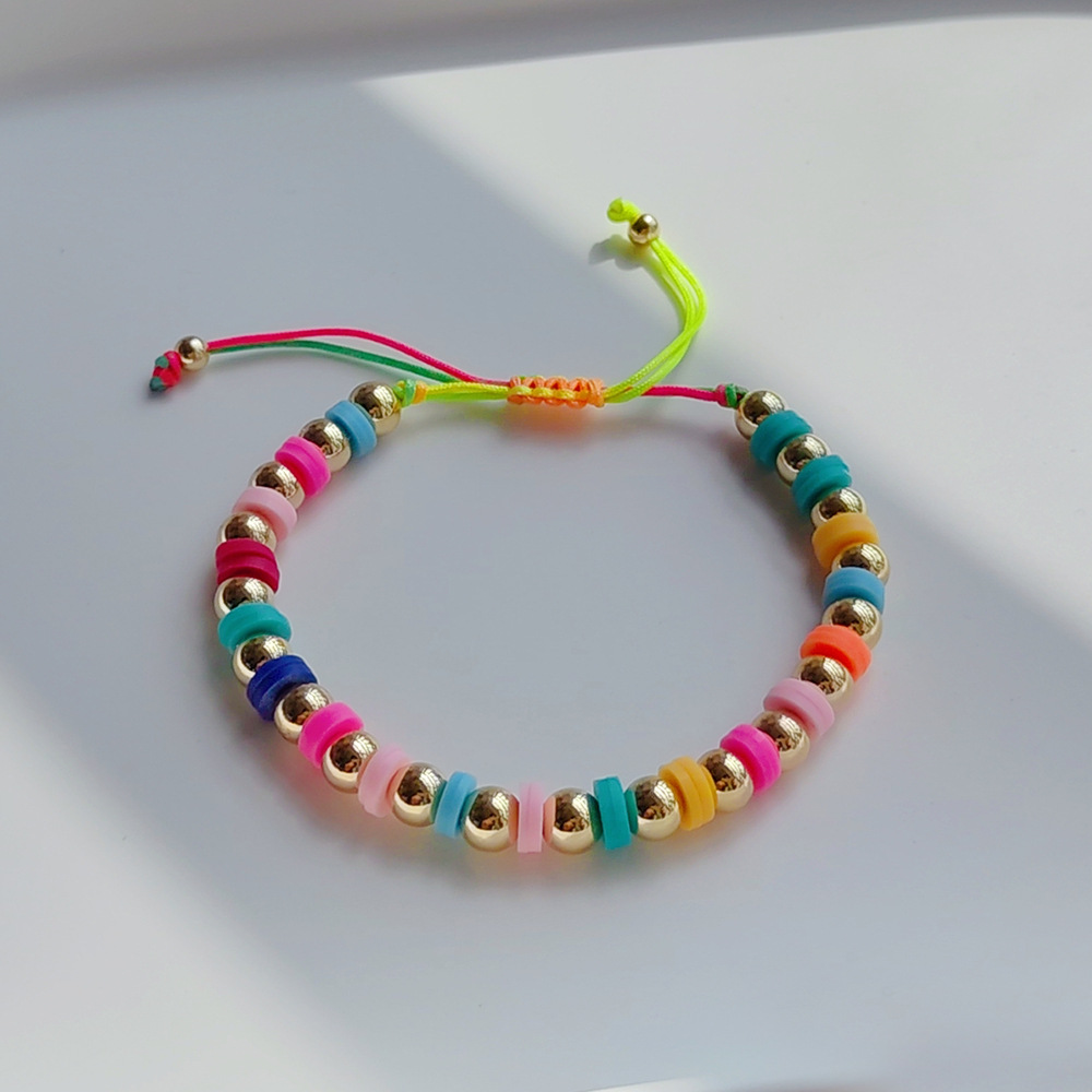 1 Piece Quantity Daily Occasion 1 Piece Fashion Geometric Soft Clay Knitting Women's Bracelets