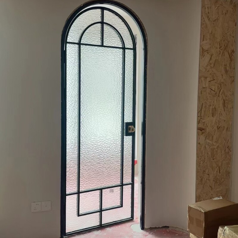 Foshan Manufacturer Narrow-Edge Retro Door Aluminum Alloy Manual Ultra-Narrow French-Style Toilet Study Kitchen Partition Interior Door