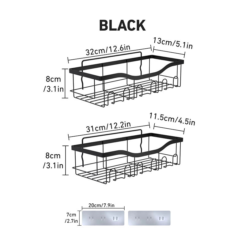 Nuevo conjunto transfronterizo de cinco piezas de baño lavabo lavabo estante de almacenamiento sin perforación estante de pared estante de almacenamiento multifuncional