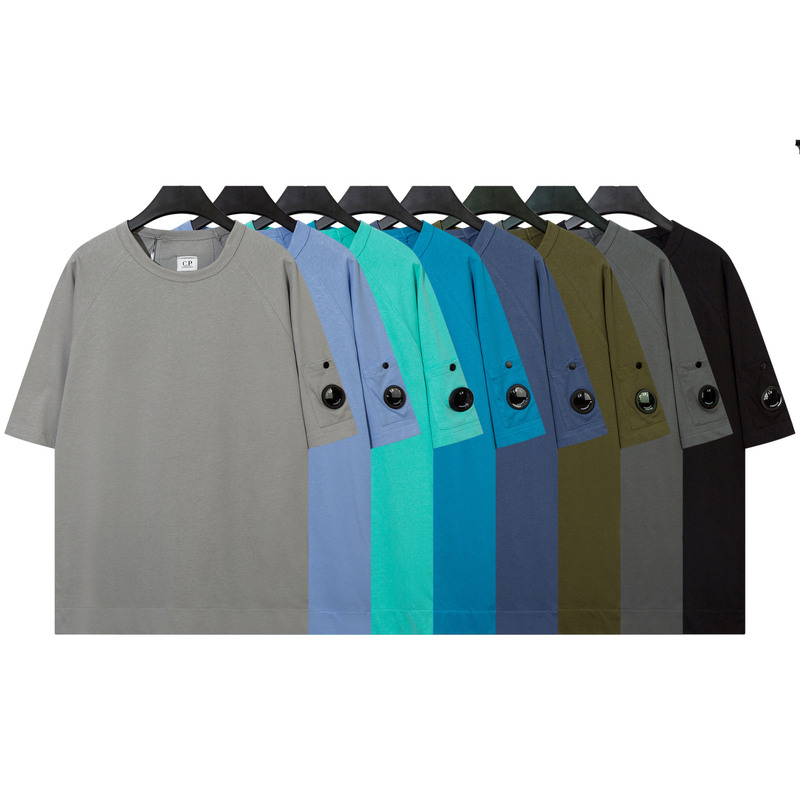 Cp Foreign Trade Men's Trendy Brand Pure Cotton Embroidered Casual Round Neck Short-Sleeved T-Shirt, Stylish, Simple, Casual, Outdoor Sports Cp Foreign Trade Men's Trendy Brand Pure Cotton Embroidered Casual Round Neck Short-Sleeved T-Shirt, Stylish, Simple, Casual, Outdoor Sports