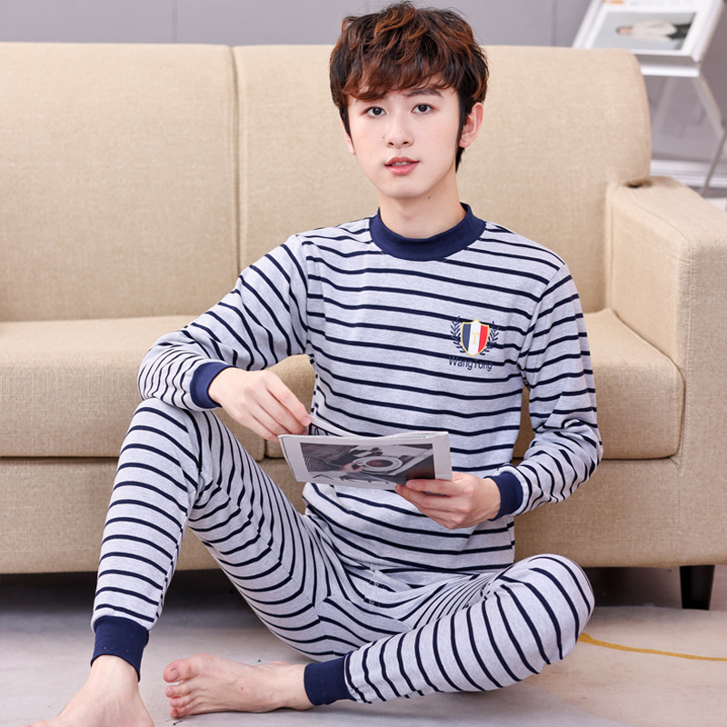 9-24 años niños y adolescentes ropa de otoño pantalones largos traje de hombres medio y grande suéter de algodón para niños ropa interior para el hogar