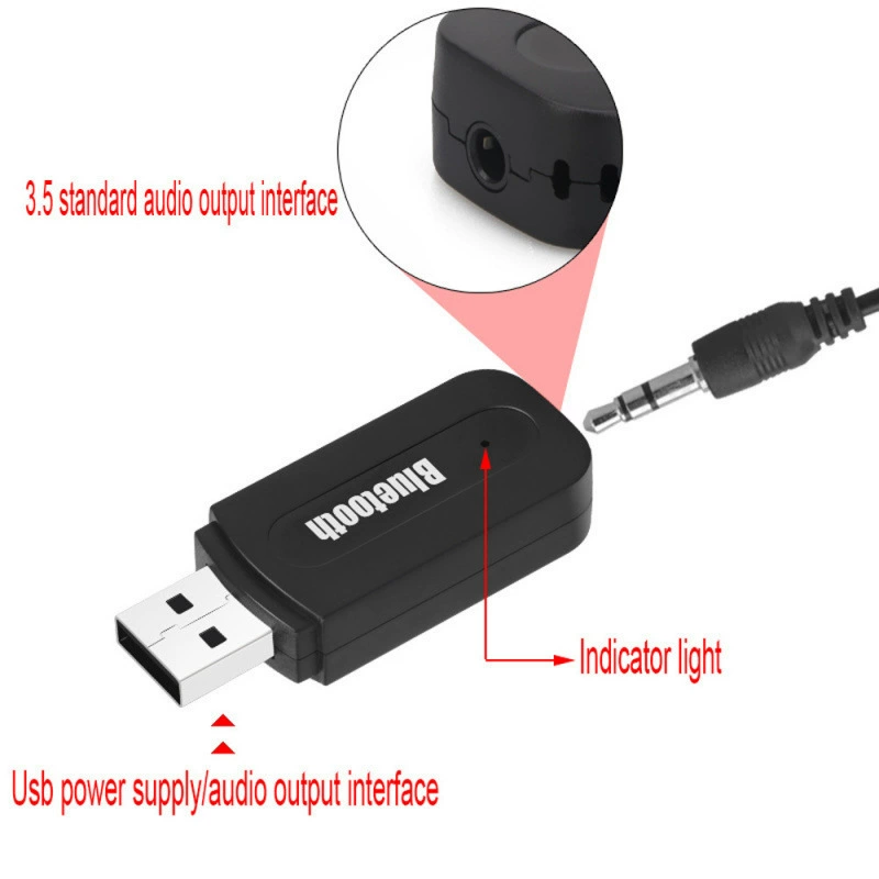 Bluetooth аудиоприёмник, адаптер USB Bluetooth аудио CG915