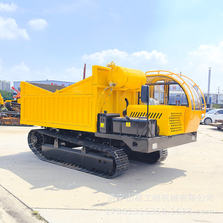 装载运输货物履带运输车 钢制履带底盘自卸车 山地矿用爬山虎