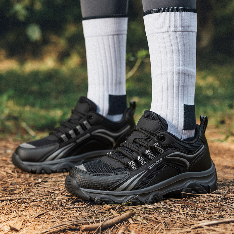 Nuevos zapatos de montaña transfronterizos para hombres y mujeres parejas de malla transpirable EVA amortiguación al aire libre zapatos de caminata de campamento