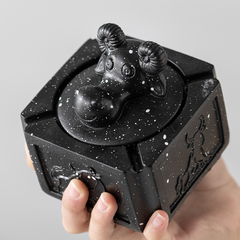 리드 연기 및 플라이 애쉬 물 전송 인쇄 노르딕 스타일 홈 오피스 홈 재떨이 장식품