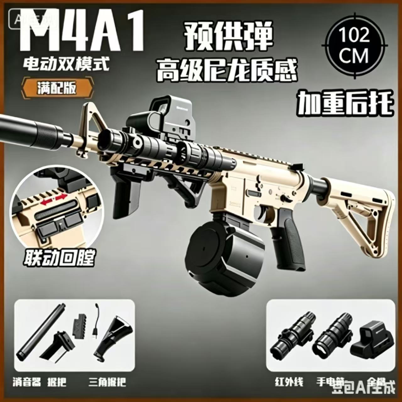 Electric burst M4A1 - fully equipped