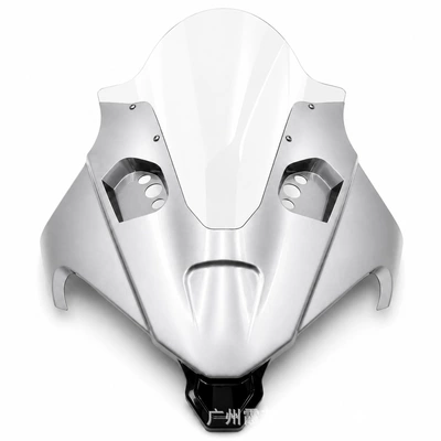 modification, front face hood, Motorcycle front windshield - silvertransparent