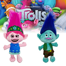 跨境热品 Trolls 魔发精灵衍生填充毛绒公仔玩偶生日礼物