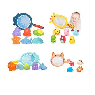 Bathroom Kitten Shark Giraffe Fishing Fish Vinyl Small Animal Water Spray Pinch Call Toy Water Play Toy