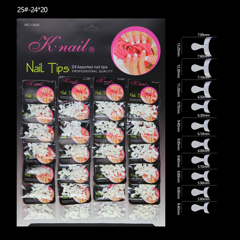 Fábrica directa de nuevos productos de manicura de color sólido 24 paquetes de tarjetas de uñas parches de manicura falsas uñas al por mayor