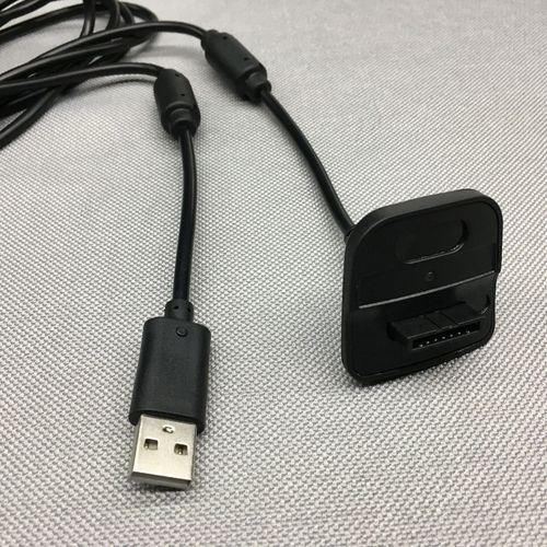 XBOX360 wireless wired handle USB charging cable XBOX360 game console peripheral wire black gray
