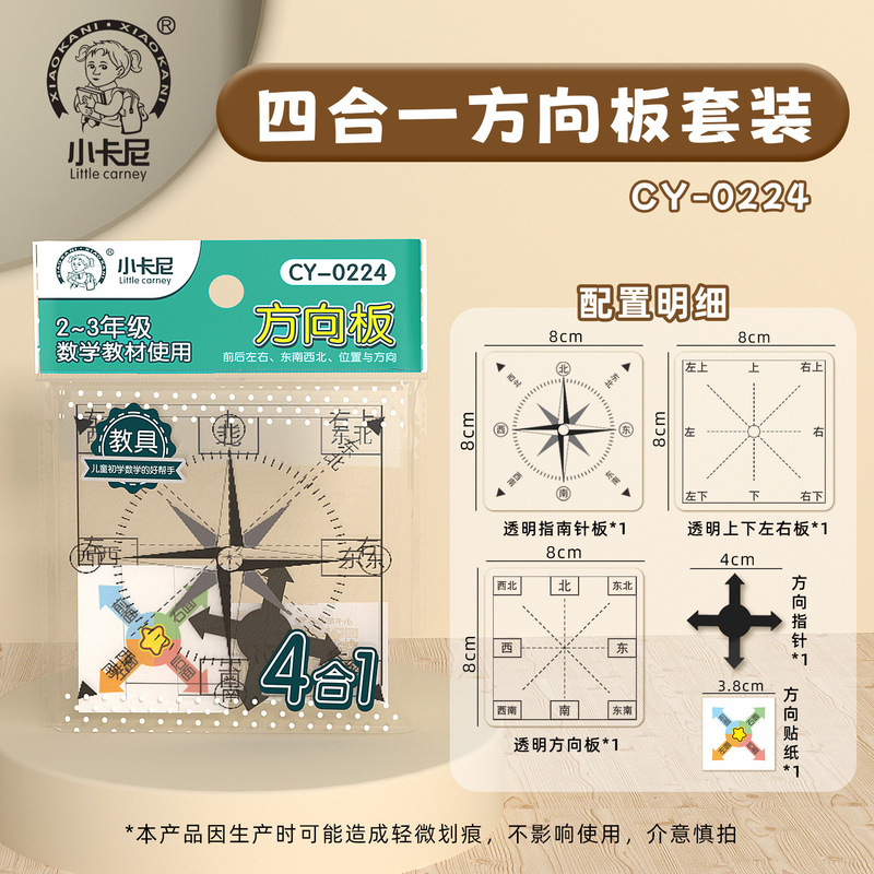 Understanding Position and Direction for Primary School Grades 2-3 Transparent Direction Board Teaching Aids Southeast Northwest up and down Left and Right Coordinates