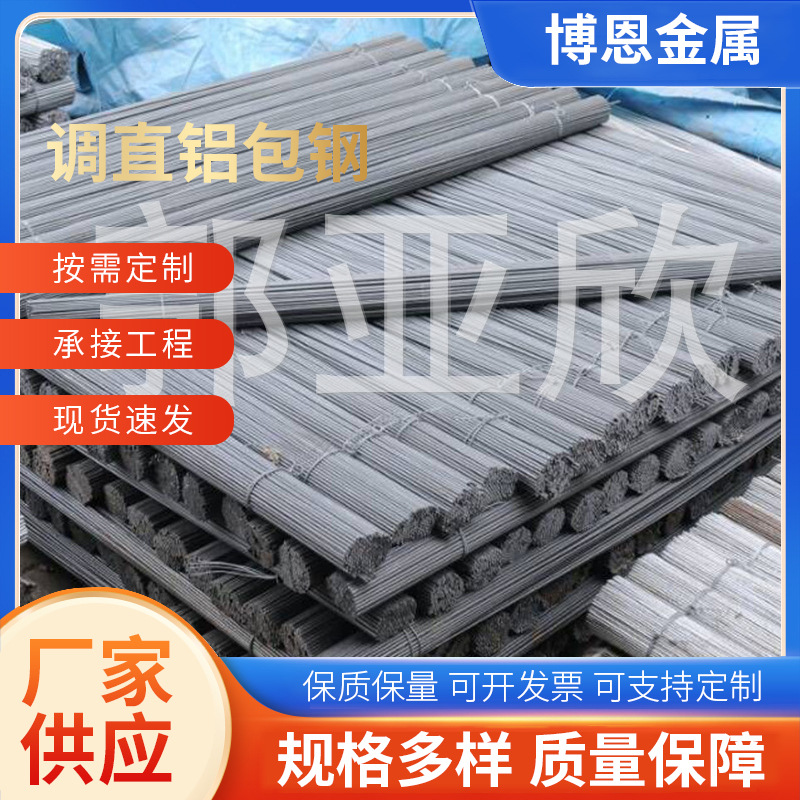 河北博恩金属供应品质调直钢丝 地笼铝包钢丝 调直截断铝包钢批发