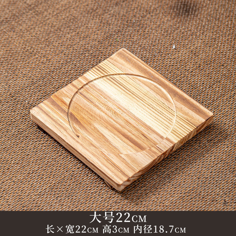 almohadilla de madera de aislamiento térmico para cocinar té en horno cercano almohadilla de madera resistente a quemar almohadilla de madera de aislamiento térmico para horno de carbón de tamaño grande y medio y pequeño de alto valor facial almohadilla de madera sólida