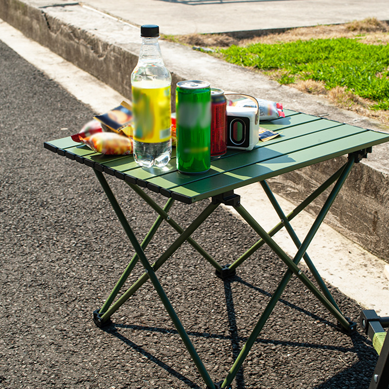 Portátil y portátil, mesa plegable al aire libre, mesa y silla de picnic, equipo de campo, juego simple de mesa y silla pequeñas