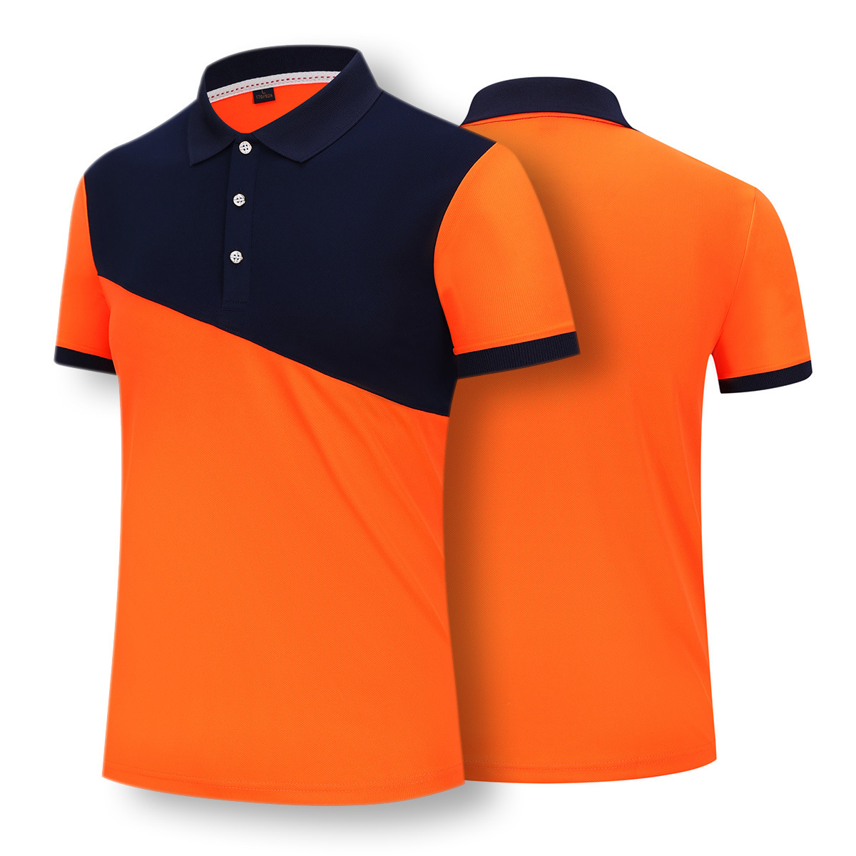 Monos a juego de colores impresión personalizada ropa de trabajo bordado costura camisa de polo Camiseta de manga corta de los hombres al por mayor camisa de publicidad